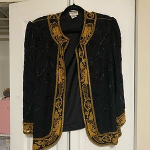 Beaded jacket.